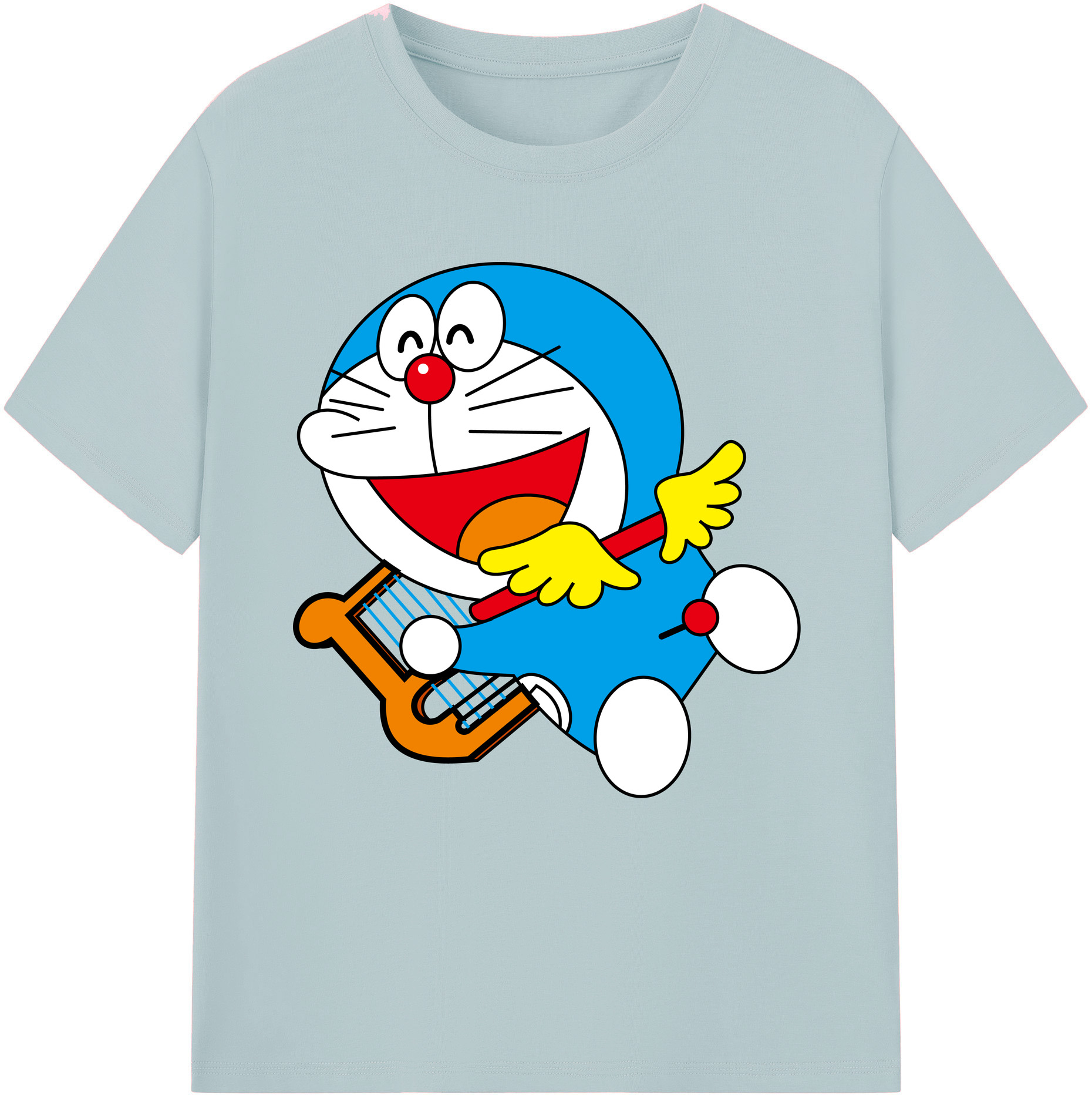 （画像用） ドラえもん Doraemon 綿100％半袖Tシャツ（フロントプリント）